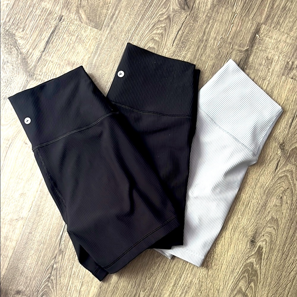 90 Degree by Reflex Ribbed Biker Shorts Bundle 3 medium